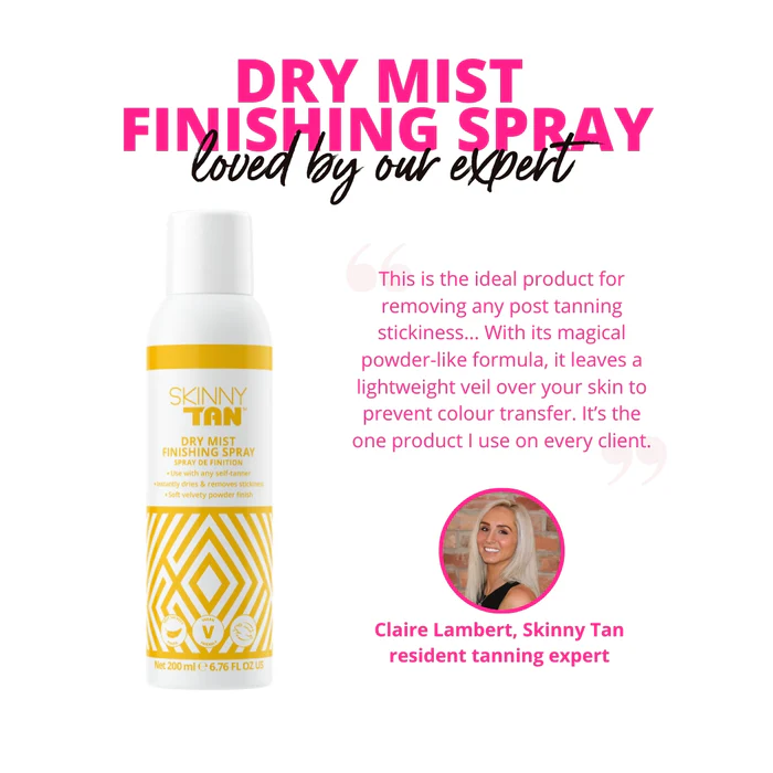 Skinny Tan Dry Mist Finishing Spray ספריי לגימור וקיבוע שיזוף עצמי