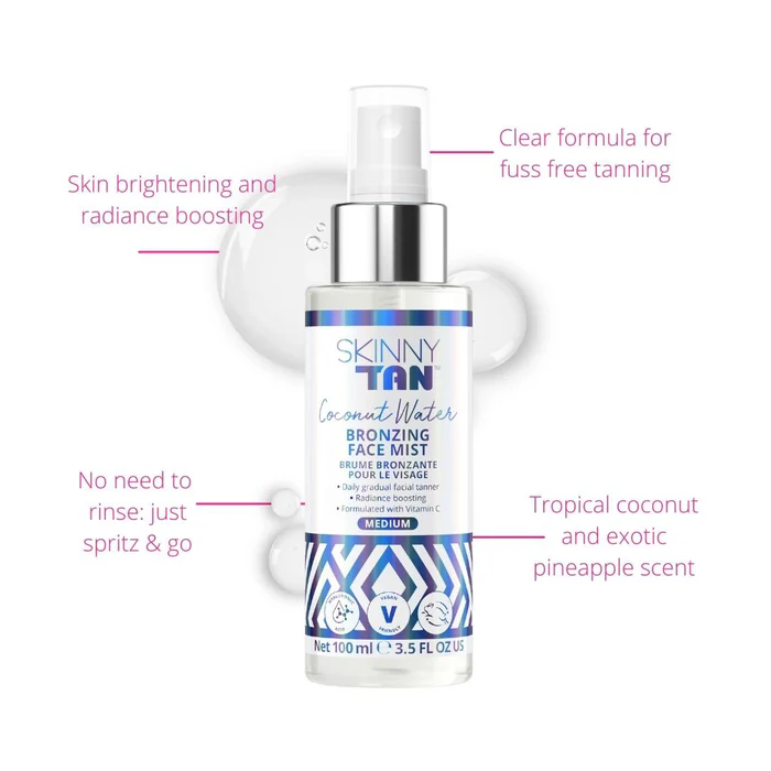 Skinny Tan Coconut Water Bronzing Face Mist מיסט מיי קוקוס ברונזר לשיזוף הפנים